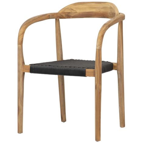 Chaise en teck naturel 60 x 60 x 85 cm