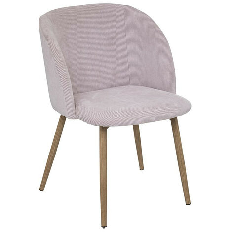 Chaise enfant Céleste velours rose Atmosphera