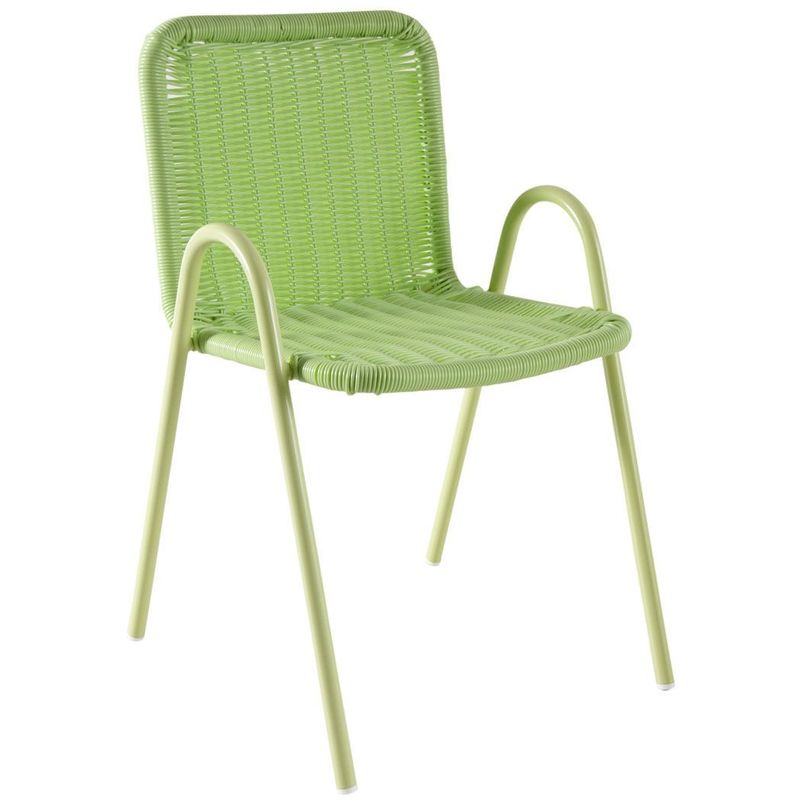 aubry gaspard - chaise enfant en polyrésine verte - vert