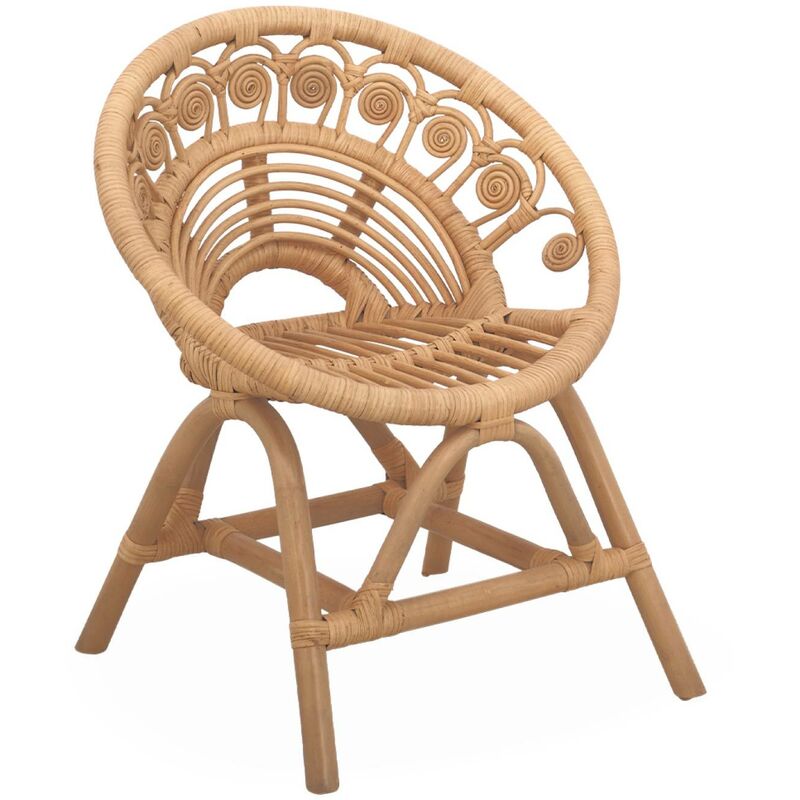Sweeek - Chaise enfant en rotin Alice