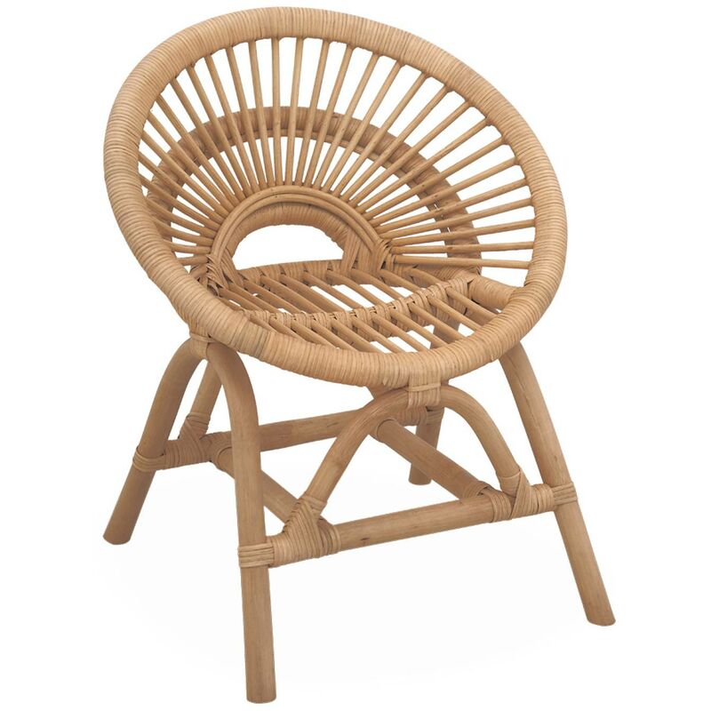 Chaise enfant en rotin Maeva