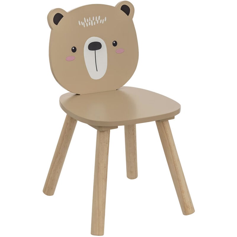 Chaise enfant Douceur ourson marron Atmosphera