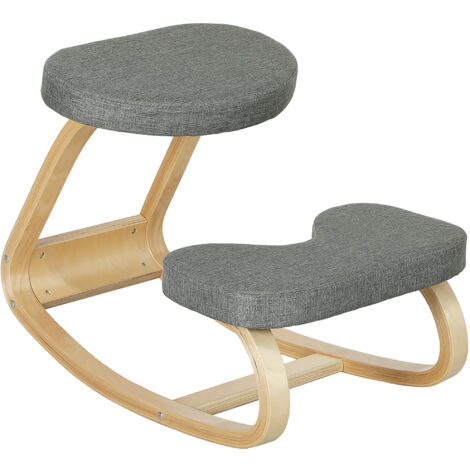 Chaise ergonomique à genoux CABOR grise