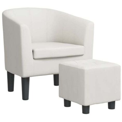 Chaise ergonomique blanche avec dossier réglable et repose-pieds intégré – Siège de bureau moderne en similicuir, confort maximal pour travail à domicile ou espace professionnel