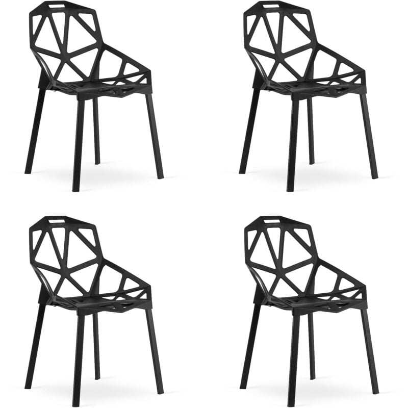 Chaise ESSEN - noire x 4