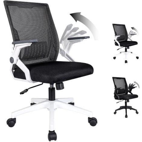 chaise et fauteuil de bureau Futurefurniture.® Chaise de bureau, adaptée à la jeunesse, chaise de bureau, chaise informatique, chaise de bureau à domicile, chaise pivotante, avec accoudoir réglable bl