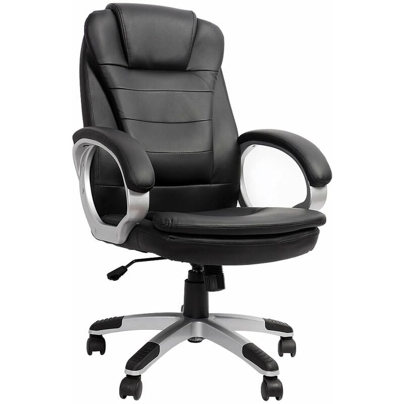 Chaise exécutive Chaise de bureau 120 KG Chaise pivotante Chaise de bureau Chaise d'ordinateur Chaise de bureau noire