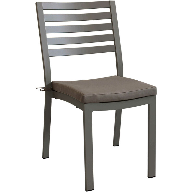 Chaise extérieure en aluminium startable avec oreiller Valhalla DarkGray - DarkGray