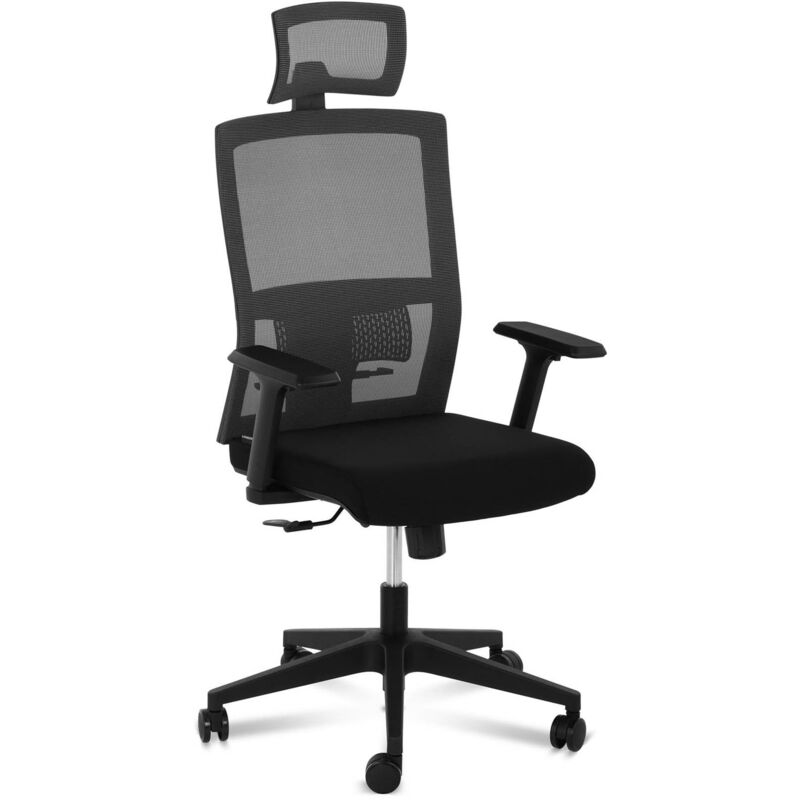 Fromm&starck - Chaise Fauteuil Siège De Bureau Hauteur Ergonomique Avec Appui-Tête Maille 150kg