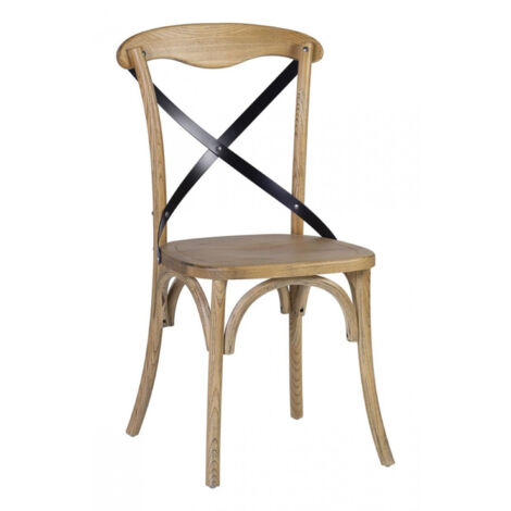 Chaise - Fer - Marron - Décoration d'Autrefois