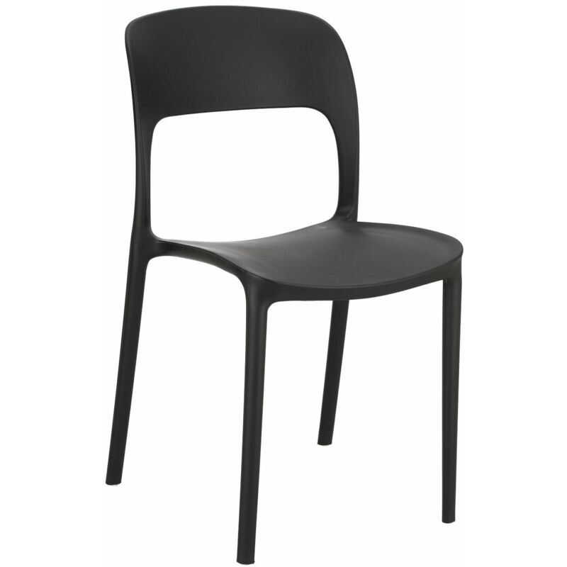 Chaise flexible, noire