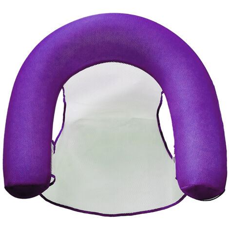Chaise Flottante Gonflable avec Siège Confortable, Radeau Pliable pour Piscine, Idéal pour l'Été et les Loisirs Aquatiques en Extérieur