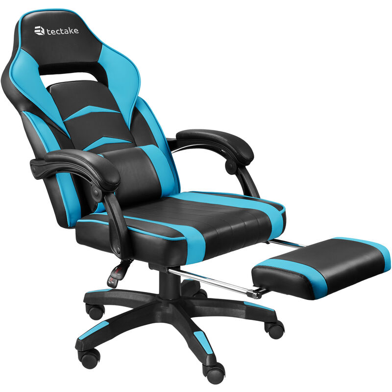 Chaise Gamer Storm Chaise De Bureau Fauteuil De Bureau Siege De Bureau Noir Azur 403462