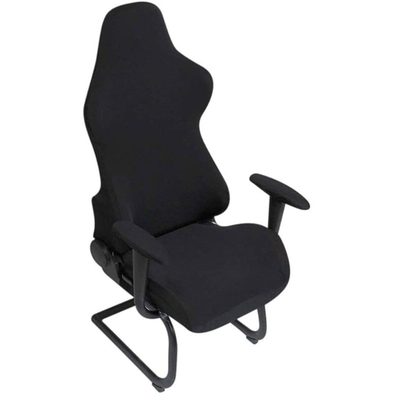 Ahlsen - chaise gaming - housse fauteuil bureau 4 pièces/ensemble housse fauteuil gamer avec housses d'accoudoirs/couvertures de dossier de