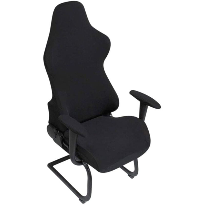 Chaise gaming - housse fauteuil bureau 4 pièces/ensemble housse fauteuil gamer avec housses d'accoudoirs/couvertures de dossier de chaise/housse de