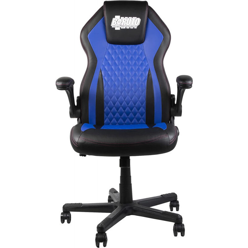 Konix - Boruto Naruto Next Generations Chaise de bureau gaming - Inclinaison siège 15° - Cuir polyuréthane lisse - Bleu et noir (78441118339)