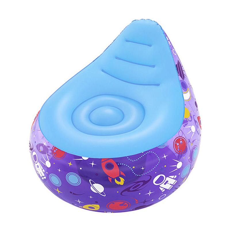 Bestway - Fauteuil Gonflable avec Lumières Led Spatiales 72x72x64 cm +3 Ans Intérieur et Jardin 75122