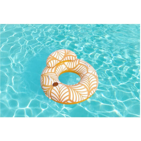 Chaise Gonflable Peluche Confort Piscine Flottante Plage 118x117cm 43643