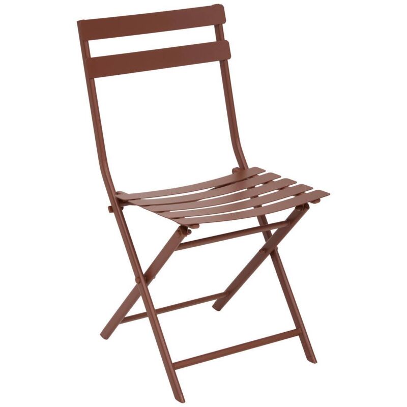 Chaise de jardin Greensboro pliable acajou - Hespéride