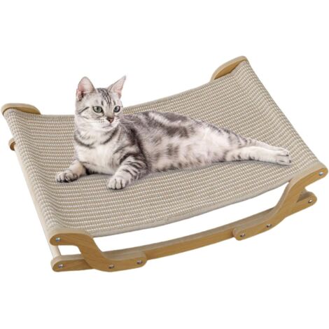 Chaise Hamac pour Chat Lit Grattoir en Sisal pour Chat
