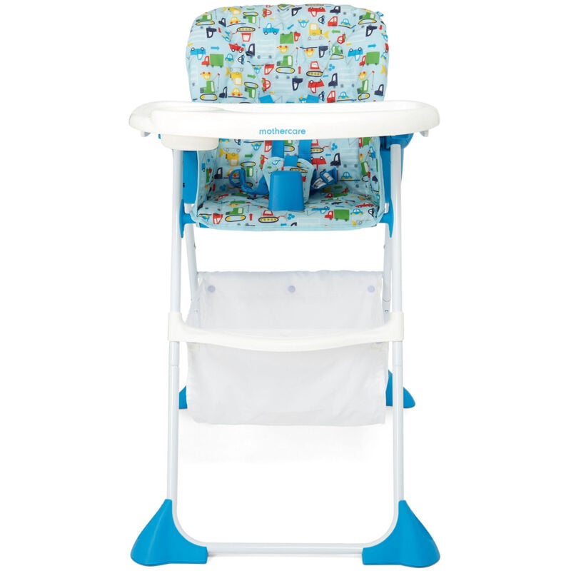 Chaise Haute Bébé Bleue Motif Voiture Mothercare
