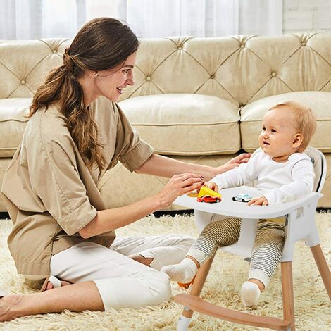 Coussin d'assise universel Miam avec harnais pour chaise haute bébé -  Monsieur Bébé - Gris foncé - Kiabi - 13.90€