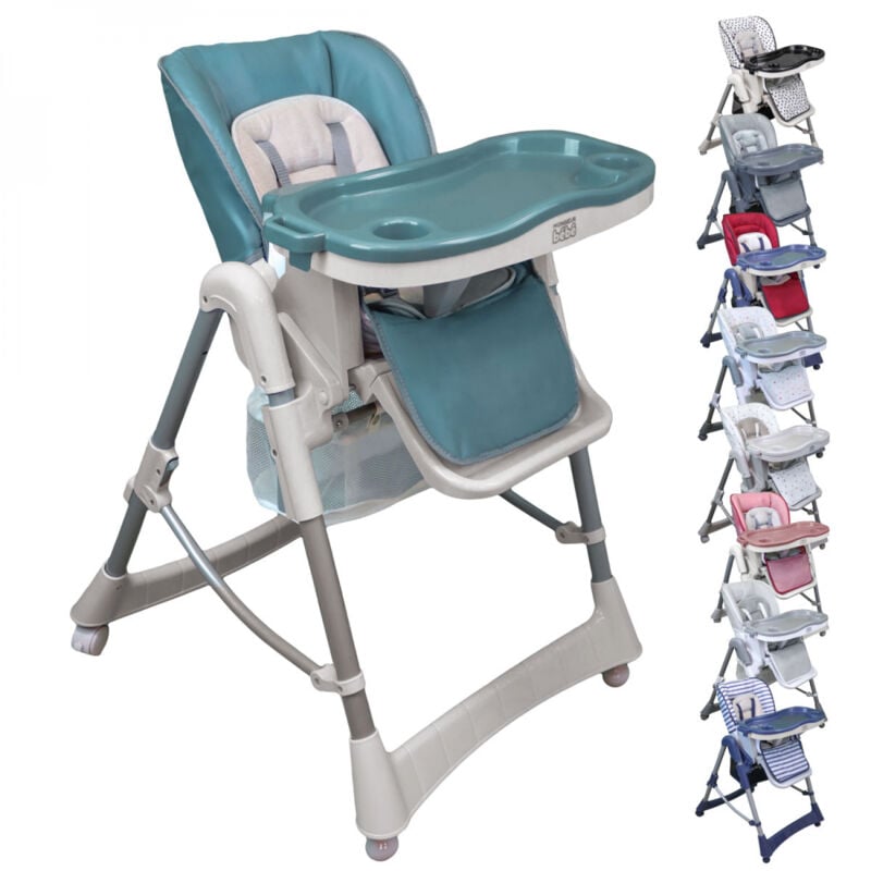 Chaise haute bébé pliable réglable hauteur dossier tablette - Ptit - Malo Monsieur Bébé