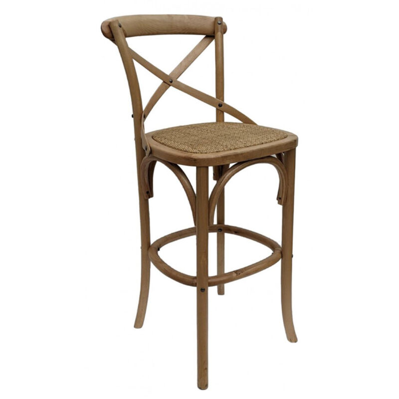 Chaise haute bistrot - Bois - Marron - Interior's