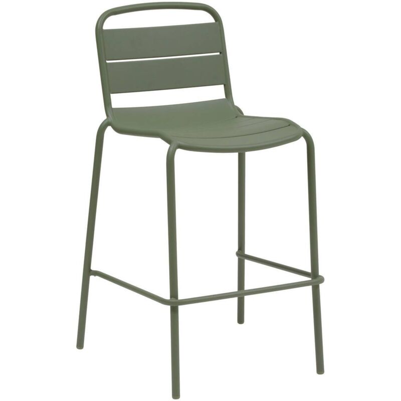 Chaise haute de jardin Alegoria empilable vert laurier - Hespéride