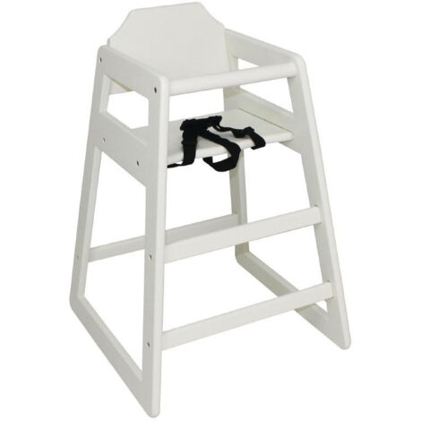 Chaise Haute en Bois Blanche - Bolero