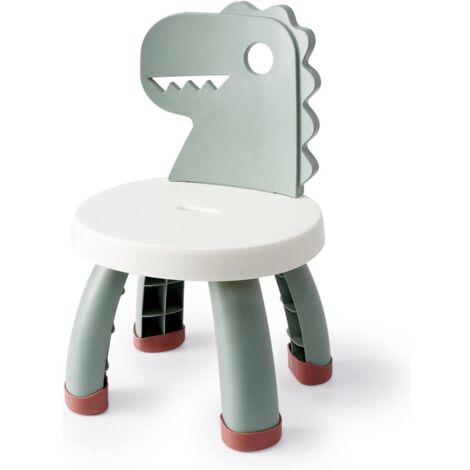Chaise haute enfant en plastique, durable, ergonomique, antidérapante, à partir de 2 ans, verte