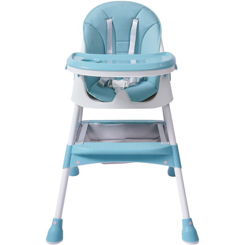 Chaise haute pour bébé, chaise haute 2 en 1 pour bébés et tout-petits avec repose-pieds