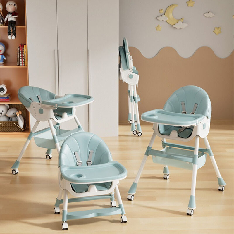 Chaise haute pour bébé enfant 6 en 1 réglable avec harnais 5 points, de la naissance à 6 ans