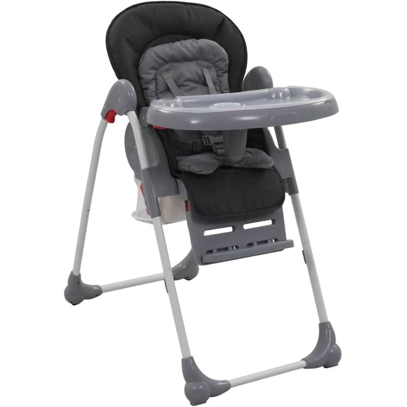 Chaise haute pour bébé Gris vidaXL