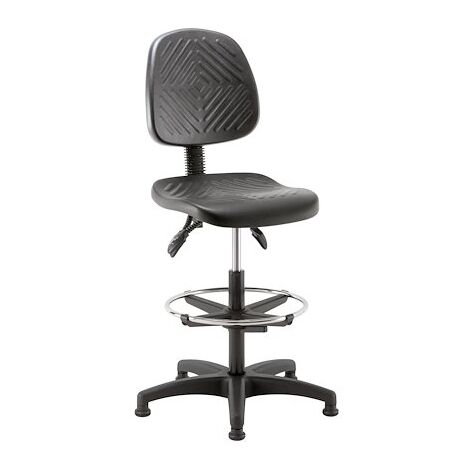 Chaise haute WORKING haut mécanisme asynchrone avec repose-pieds et patins - Maxiburo