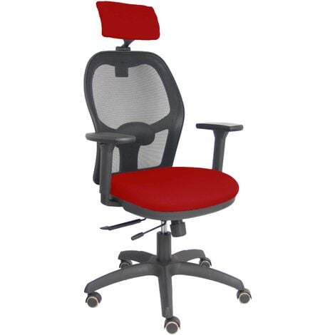 chaise Jorquera traslack black mesh black maroon bali seat accoudoirs 3D headrest réglable
