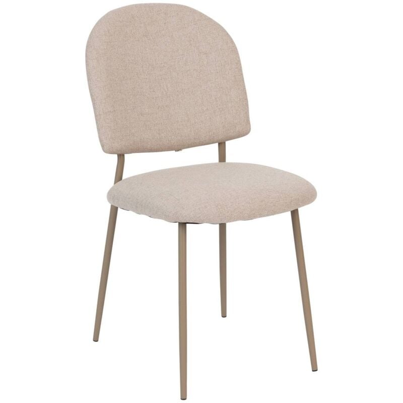 Atmosphera - Chaise Kamili beige créateur d'intérieur
