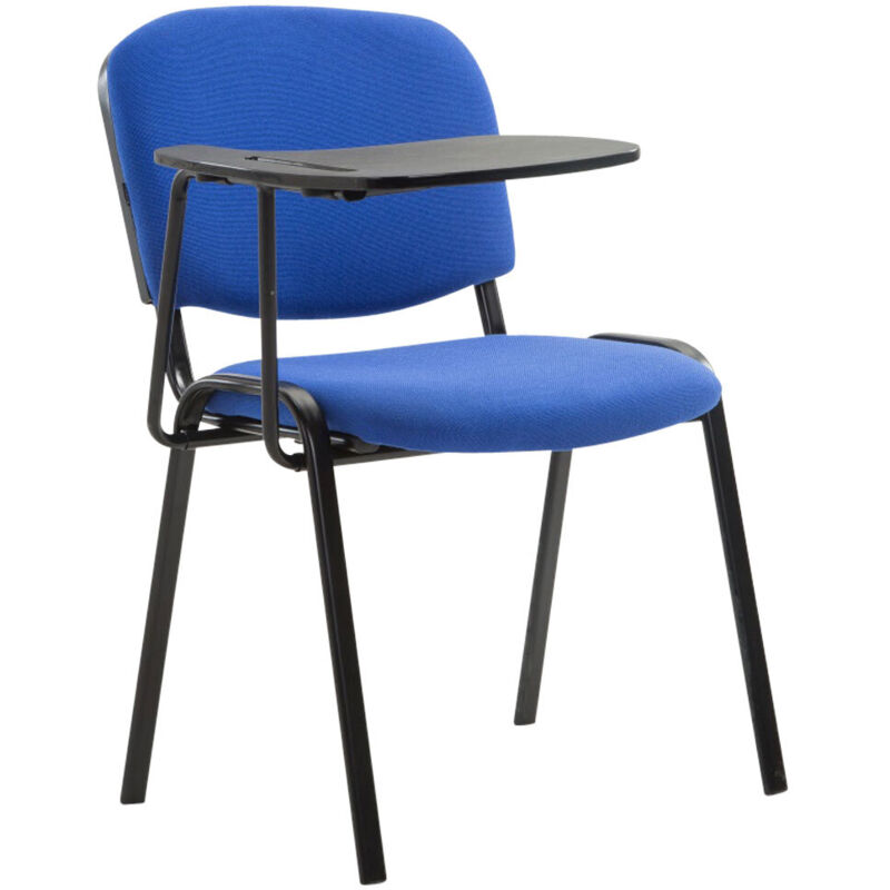 CLP - Chaise de conférence en tissu avec table de table en peluche variable différentes couleurs Couleur : Bleu