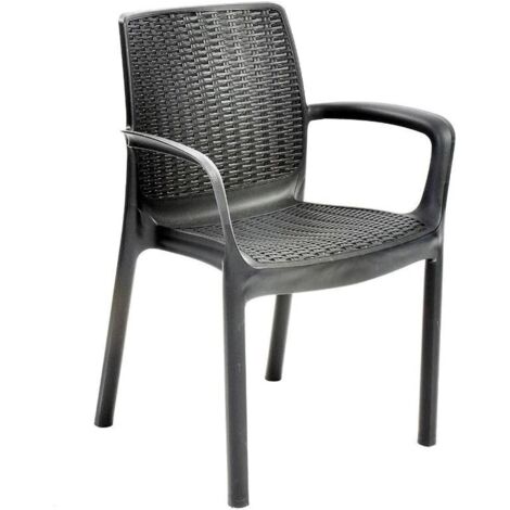 Chaise Keter Bali antracite 83x58x53 h