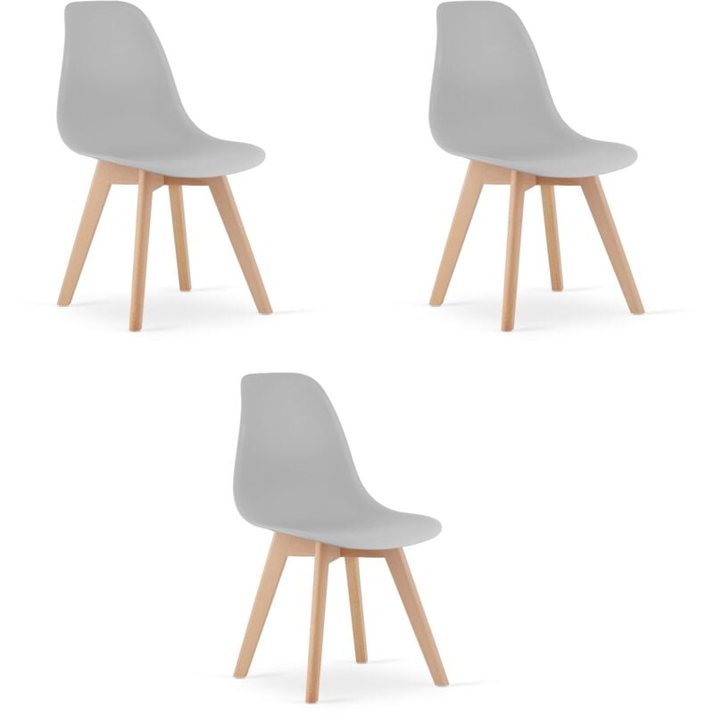 Chaise KITO - grise x 3