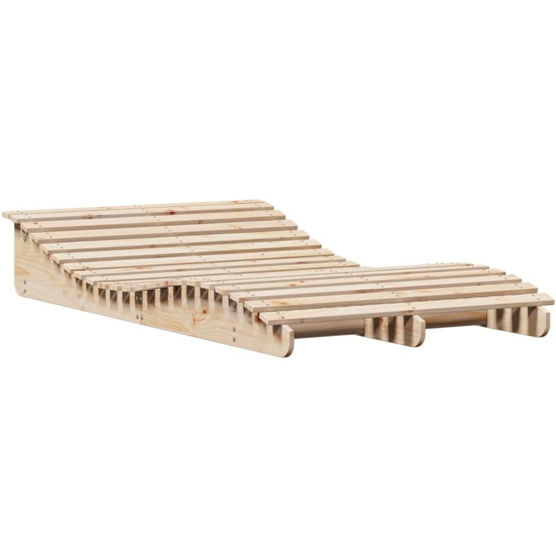 Vidaxl - Chaise longue 205x110x31,5 cm bois massif de pin