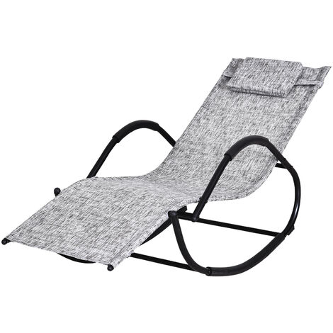 Chaise longue à bascule rocking chair design contemporain