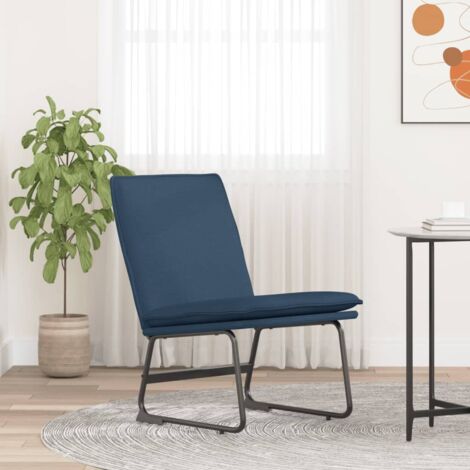 Chaise longue  Bain de soleil Transat Bleu 52x75x76 cm Tissu 43146
