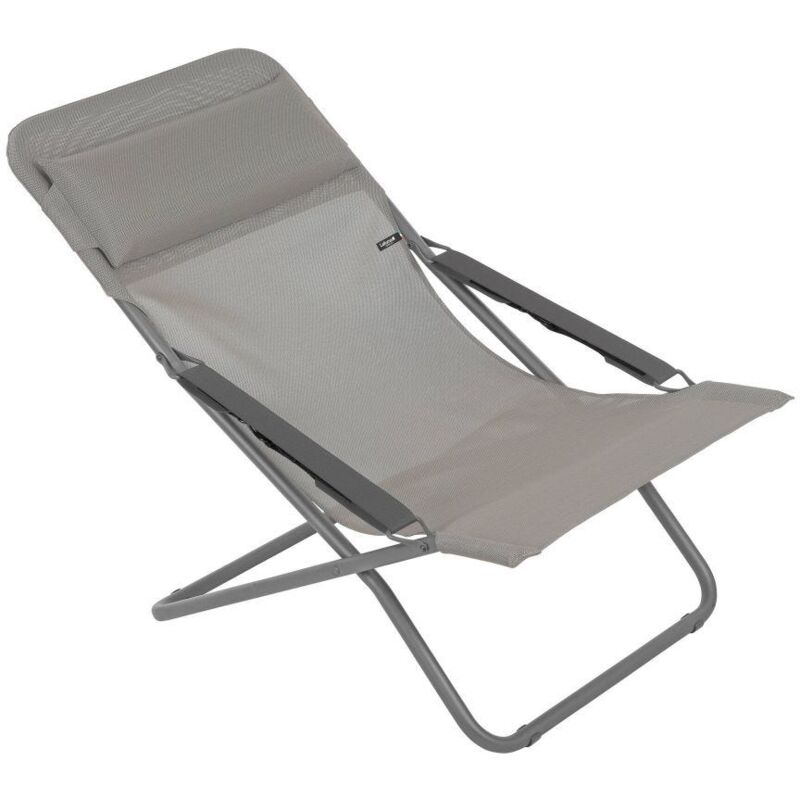 Lafuma Mobilier - Chaise Longue - Bain De Soleil - Transat Jardin - Pliant - Transabed - Batyline® Iso - Marron Terre -