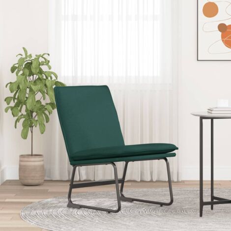 Chaise longue  Bain de soleil Transat Vert foncé 52x75x76 cm Tissu 49367