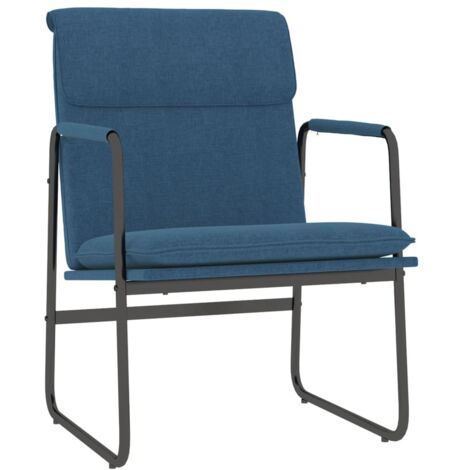 Chaise longue Bleu 55x64x80 cm Tissu vidaXL