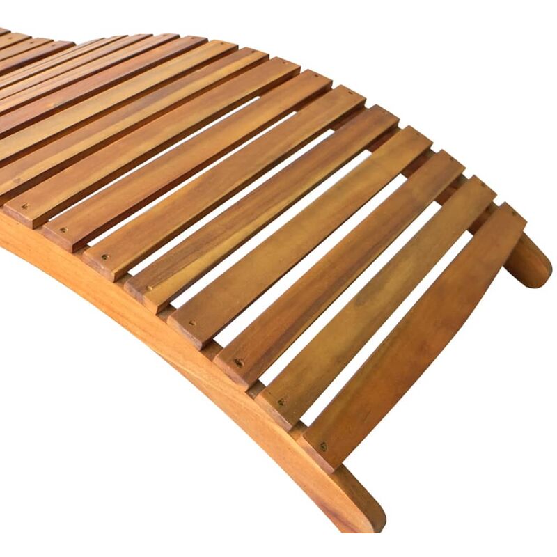 Chaise longue Bois d'acacia solide Chaise longue Bois d'acacia solide