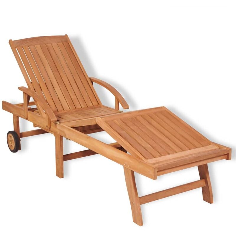 Chaise longue Bois de teck solide - 41996 Chaise longue Bois de teck solide - 41996
