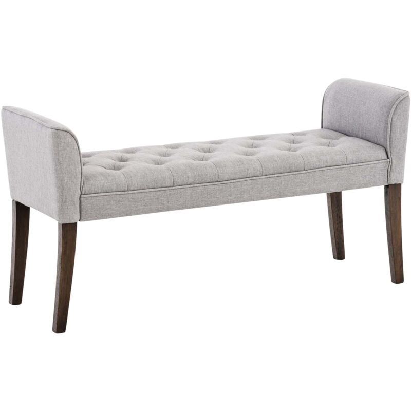 

Chaise Longue Cleopatra Tapizado en Tela Gris claro Antigüo oscuro