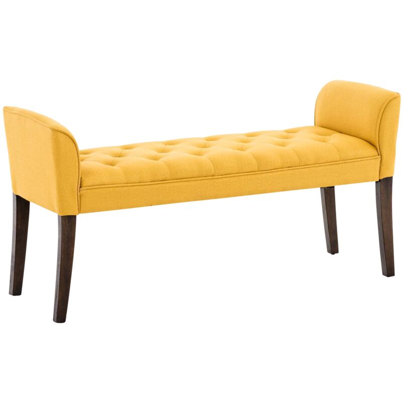 

Chaise Longue Cleopatra Tapizado en Tela Amarillo Antigüo oscuro